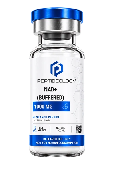 NAD+ (Buffered) 1000mg research vial by Peptideology