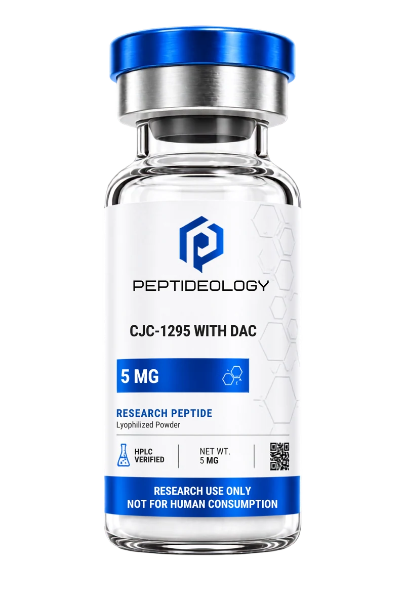 CJC-1295 With DAC 5mg research vial by Peptideology