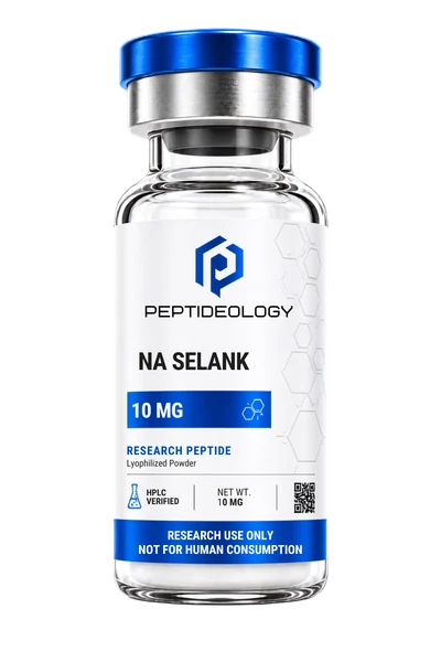 N-Acetyl Selank (NA Selank) 10mg research vial by Peptideology