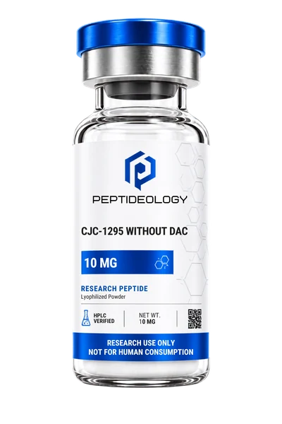 CJC-1295 Without DAC 10mg research vial by Peptideology