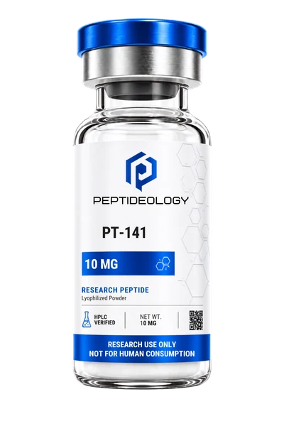 PT-141 10mg research vial by Peptideology