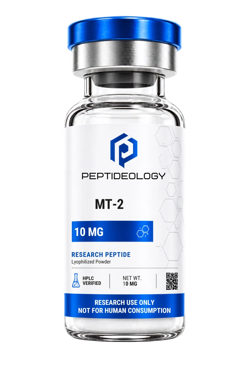 MT-2 (Melanotan 2 Acetate) 10mg research vial by Peptideology