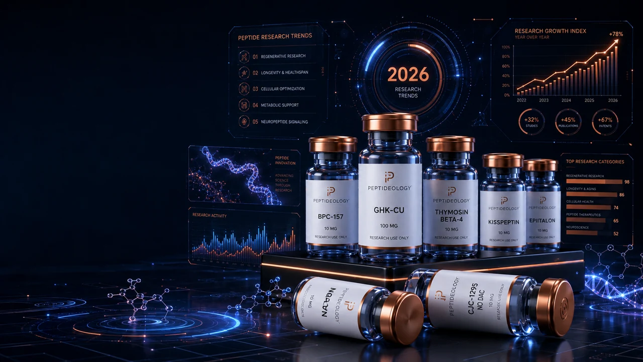 Most Popular Peptides in 2026: What Researchers Are Studying Right Now